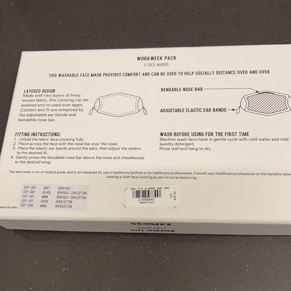 NWT 5 PACK MASK SET - Picture 2 of 6